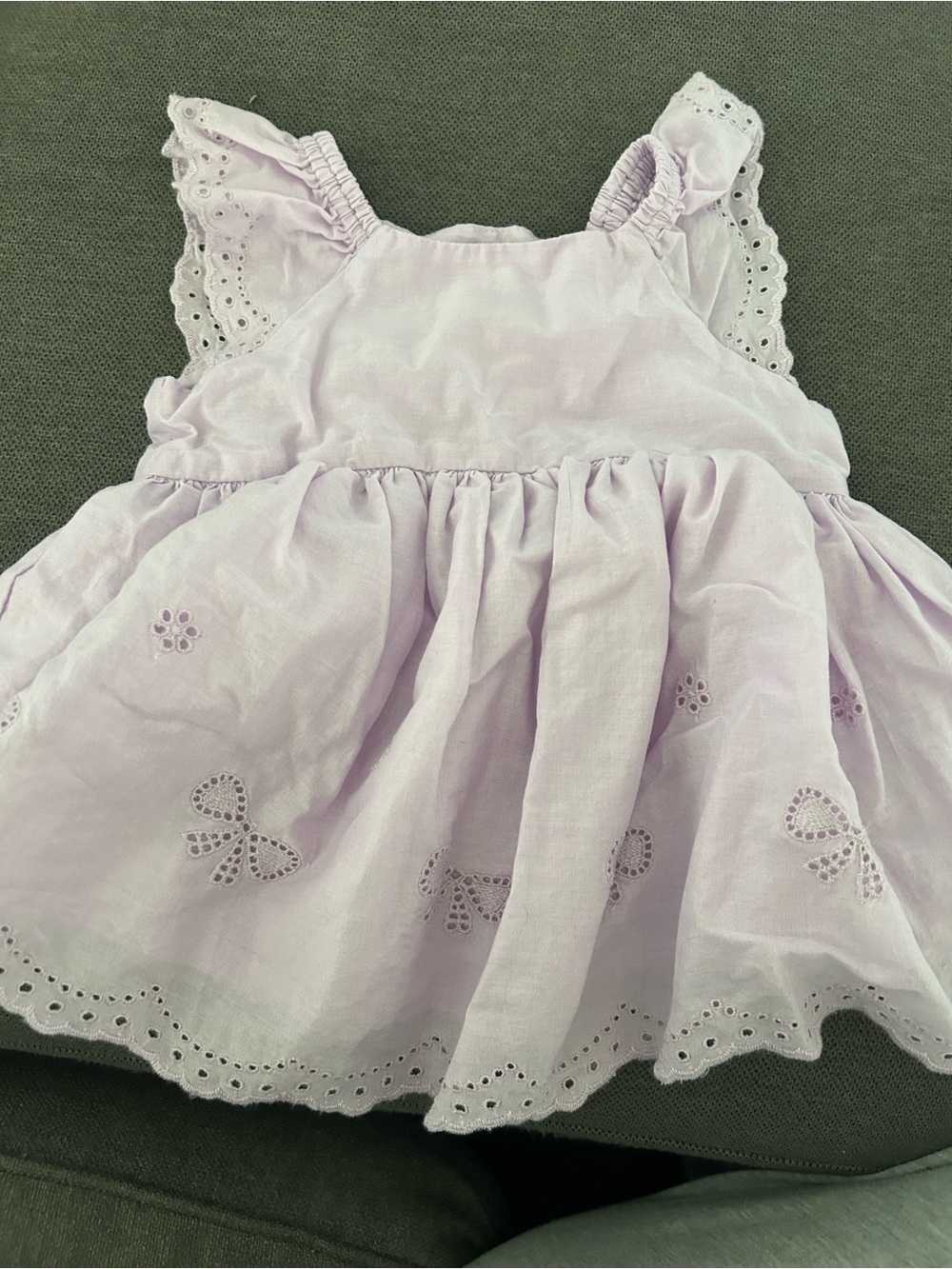NWOT! Girls' Lavender Eyelet Ruffle Summer Dress